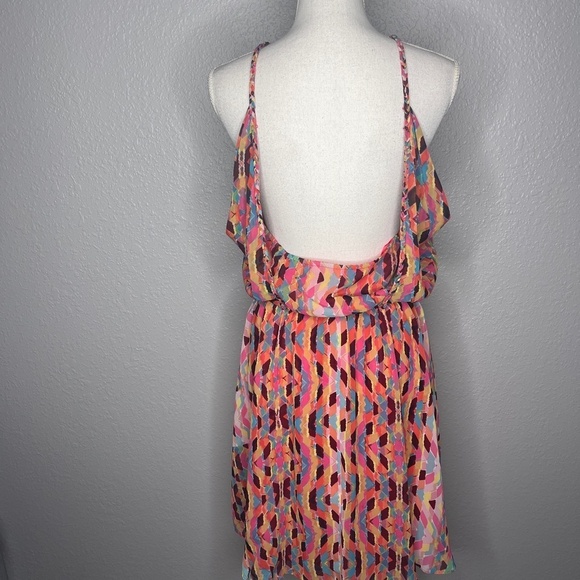 Jessica Simpson colorful‎ dress halter neck - Picture 4 of 10